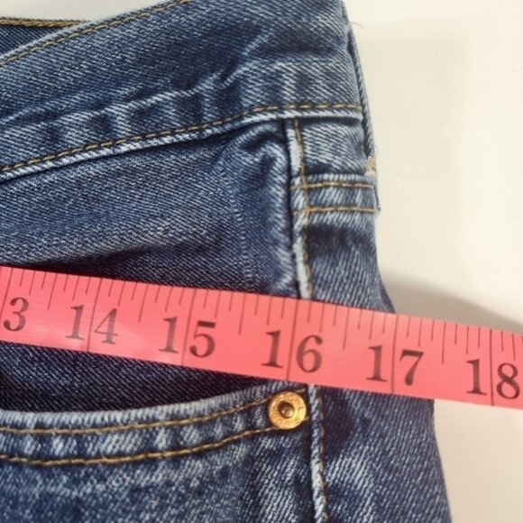 Levis 505 Blue Denim Jeans - Picture 5 of 8